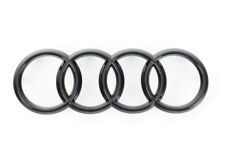 Required Automotive Gloss Black Front Audi Rings Badge 273MM