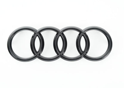 Required Automotive Gloss Black Front Audi Rings Badge 273MM