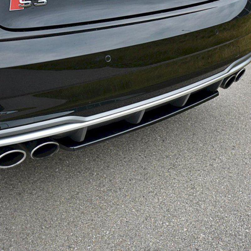 Maxton Central Rear Splitter Audi S3 8V Fl Sedan (2017-2020)