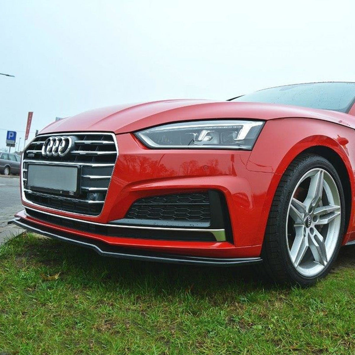 Maxton Design Audi S5 Pre-Facelift V1 Front Splitter In Gloss Black (B9/F5)