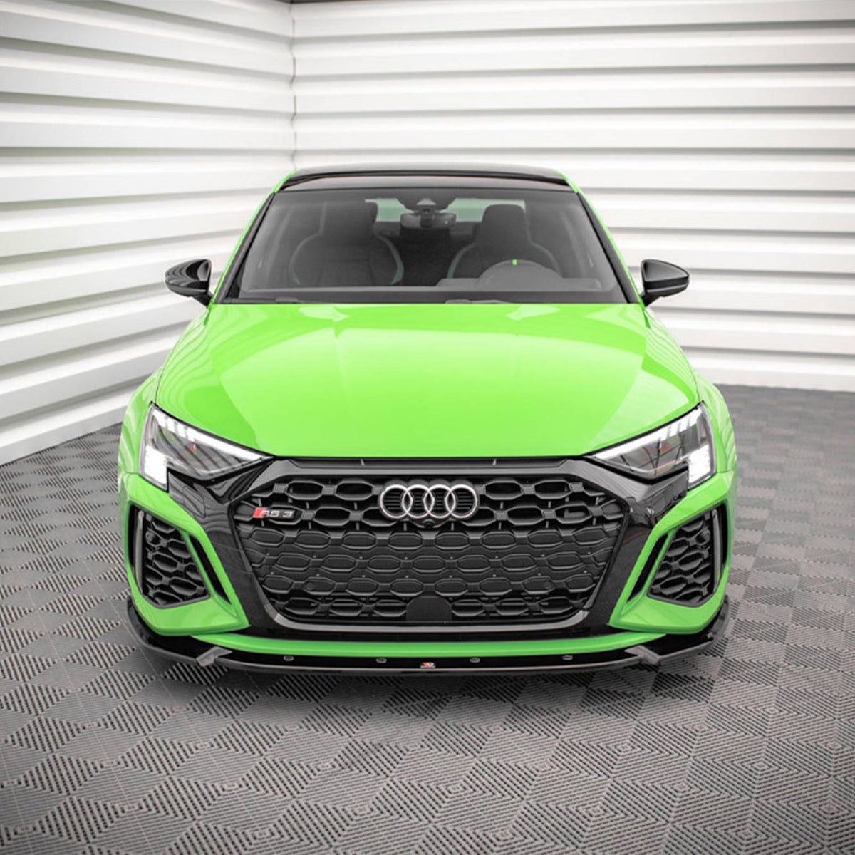 Maxton Design Audi RS3 V1 Front Splitter In Gloss Black (8Y)