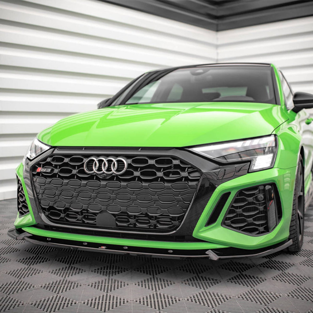 Maxton Design Audi RS3 V1 Front Splitter In Gloss Black (8Y)