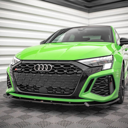 Maxton Design Audi RS3 V1 Front Splitter In Gloss Black (8Y)