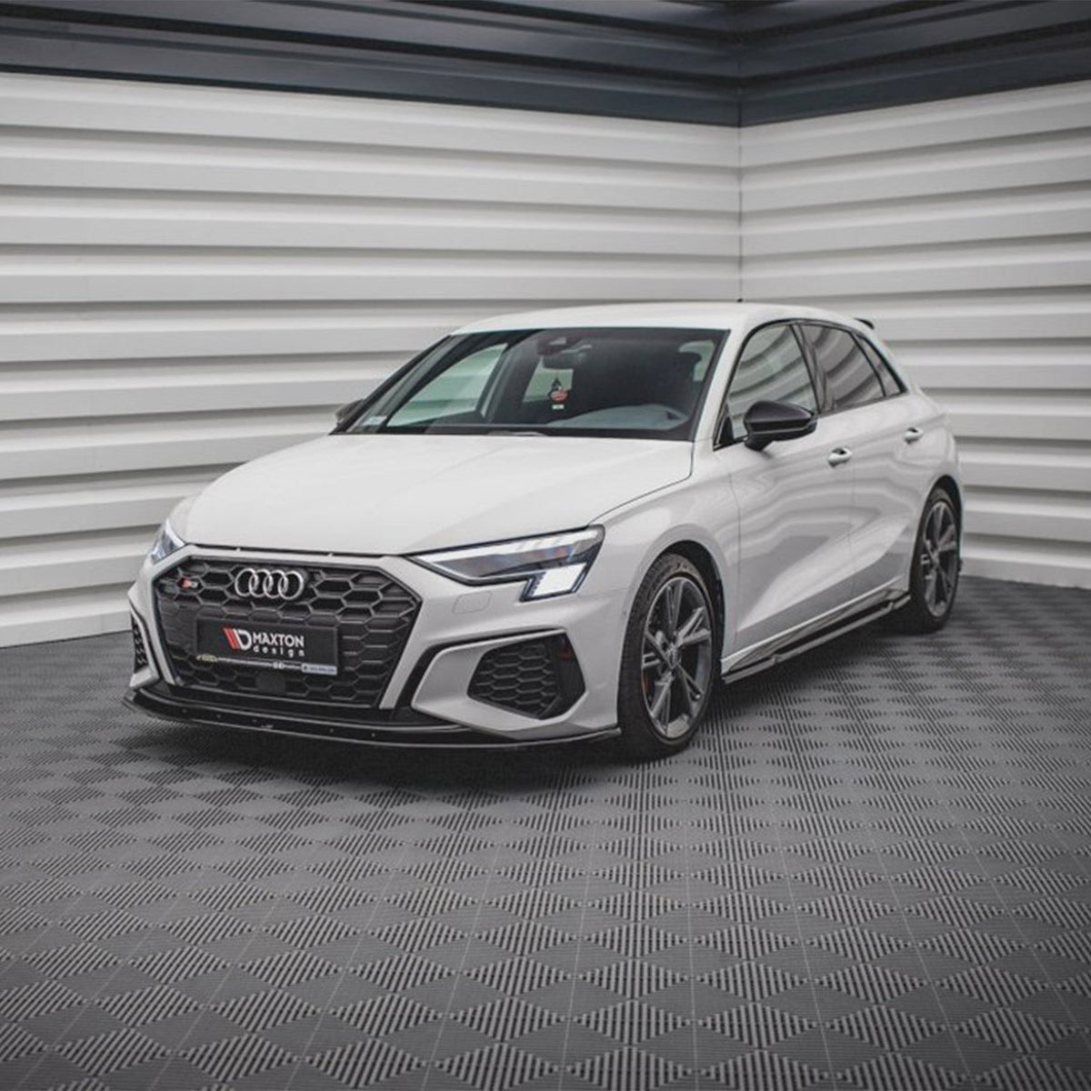 Maxton Design Audi S3 V1 Front Splitter In Gloss Black (8Y)
