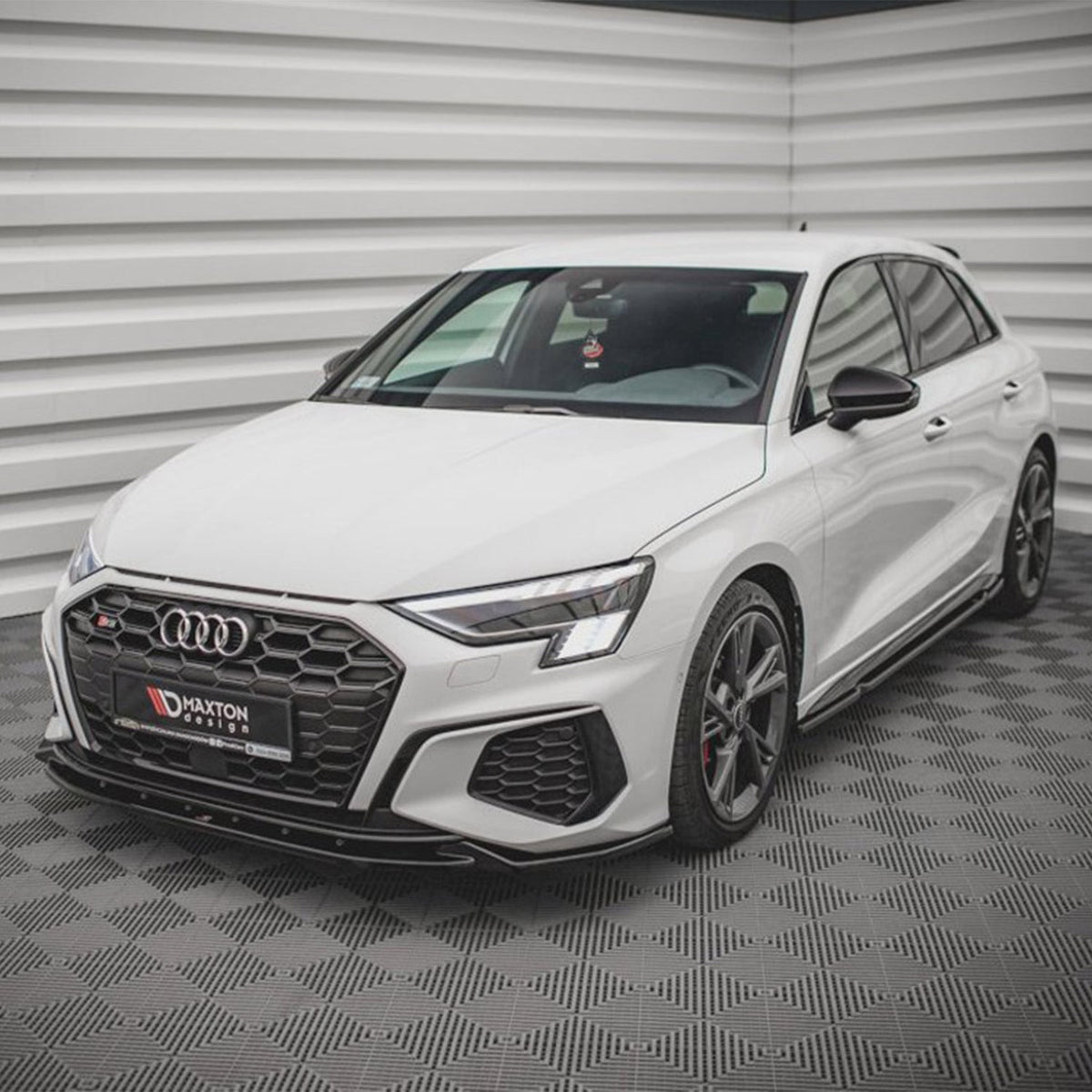 Maxton Design Audi S3 V2 Front Splitter In Gloss Black (8Y)