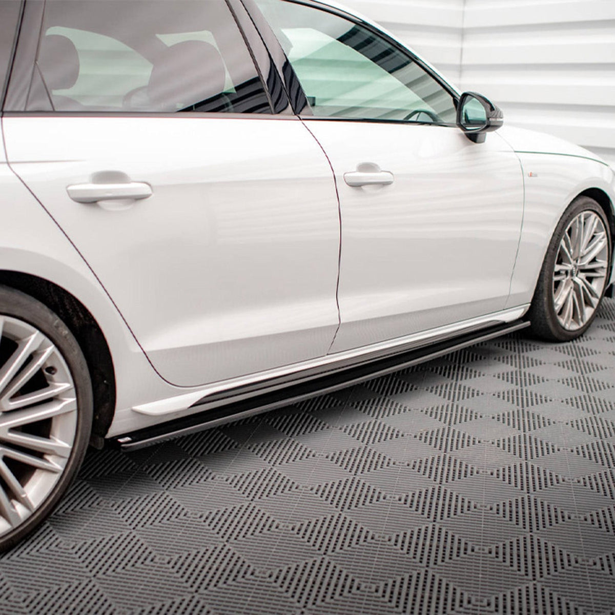 Maxton Design Audi S4 Side Skirts In Gloss Black (B9)