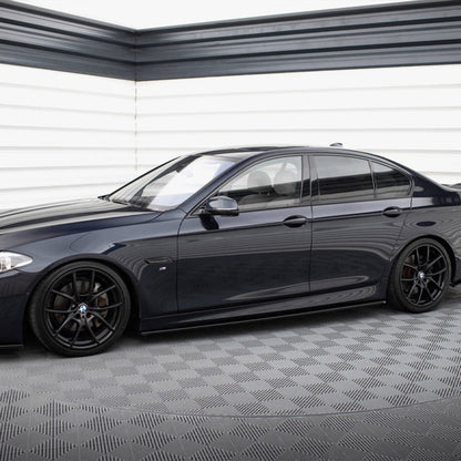 Maxton Design BMW M5 V1 Side Skirts In Gloss Black (F10)