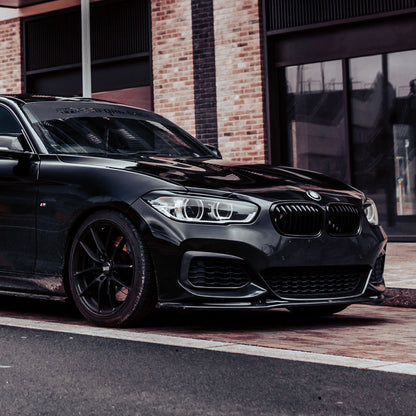 Maxton Design BMW 1 Series Front Splitter V3 In Gloss Black (F20/F21 LCI)