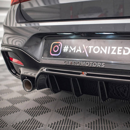 Maxton Design BMW 1 Series Very Aggressive Rear Diffuser In Gloss Black (F20/F21 LCI Facelift) M-Power