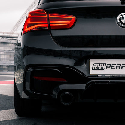 Maxton Design BMW 1 Series Very Aggressive Rear Diffuser In Gloss Black (F20/F21 LCI Facelift) M-Power