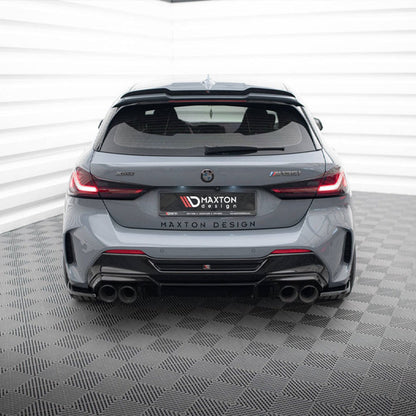 Maxton Design BMW M135i/1 Series M Sport V3 Rear Side Splitters In Gloss Black (F40)
