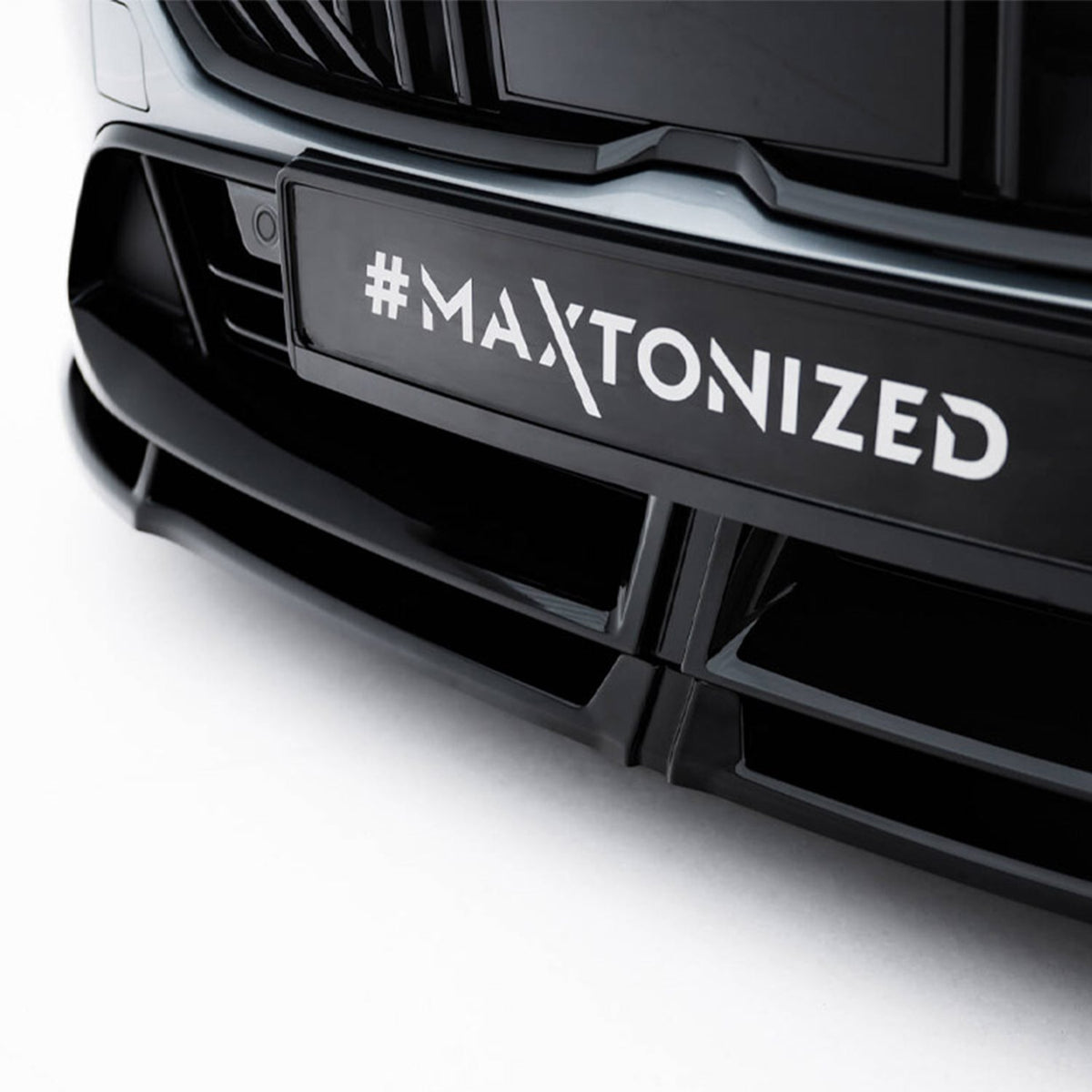Maxton Design BMW F70 M135 V3 Gloss Black Front Splitter