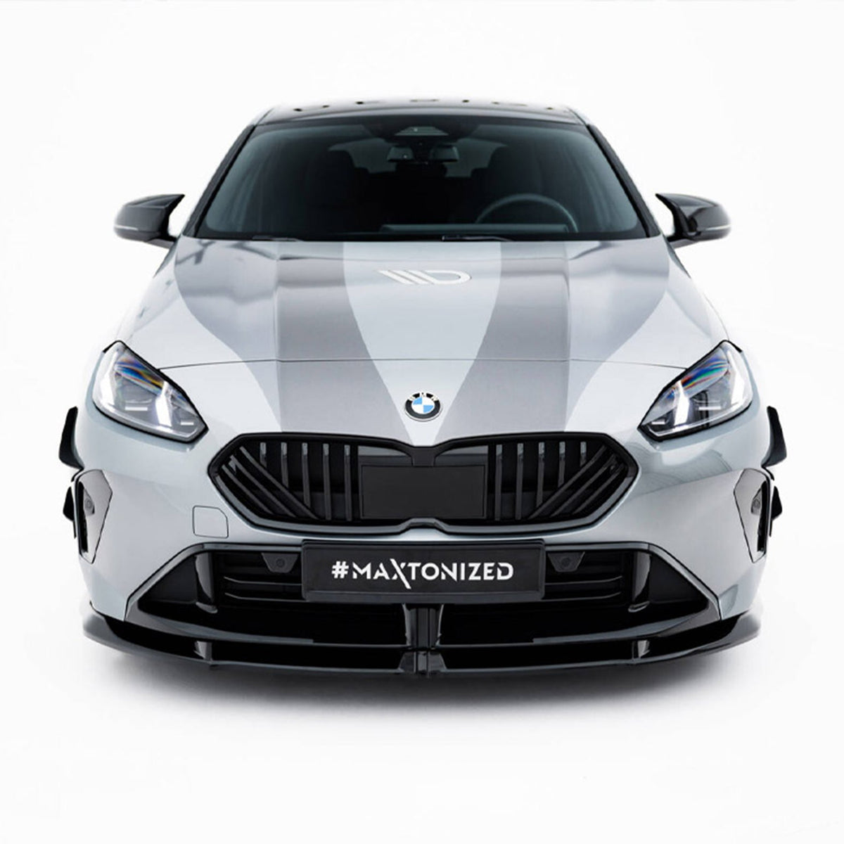 Maxton Design BMW F70 M135 V3 Gloss Black Front Splitter