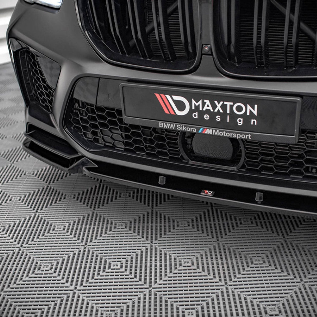 Maxton Design BMW X5M V1 Front Splitter In Gloss Black (F95)