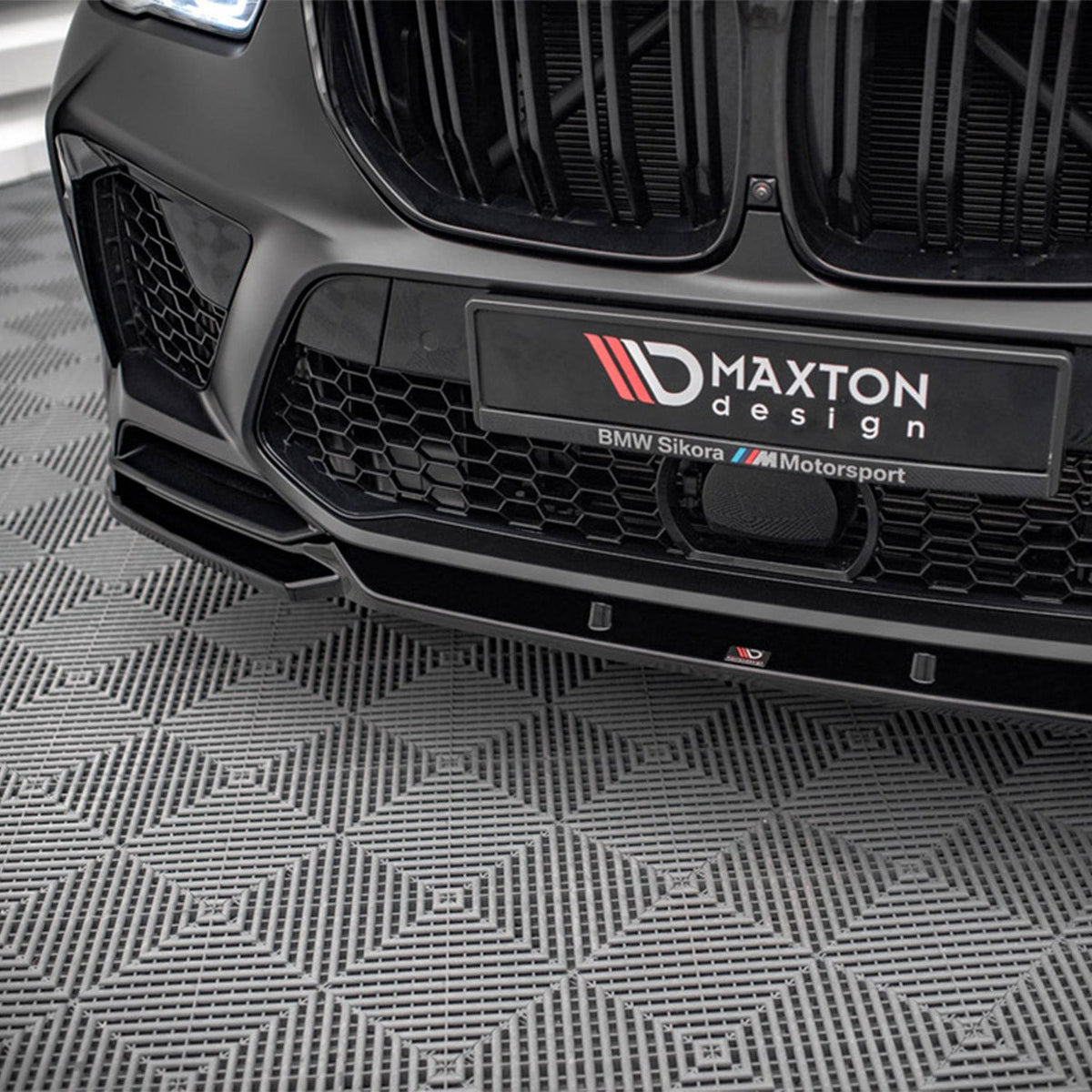 Maxton Design BMW X5M V2 Front Splitter In Gloss Black (F95)