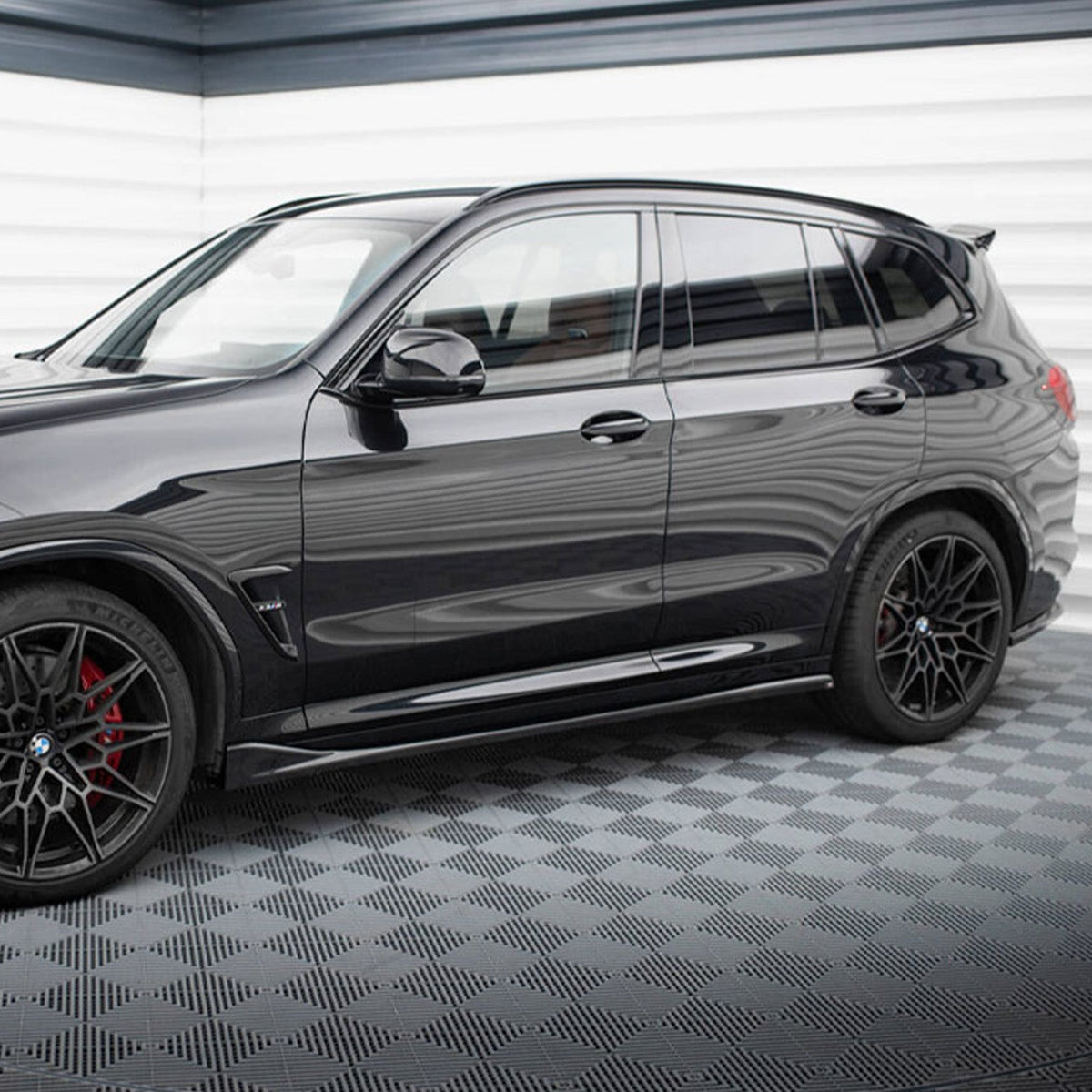 Maxton Design BMW X3M LCI Side Skirts In Gloss Black (F97 Facelift 2022+)