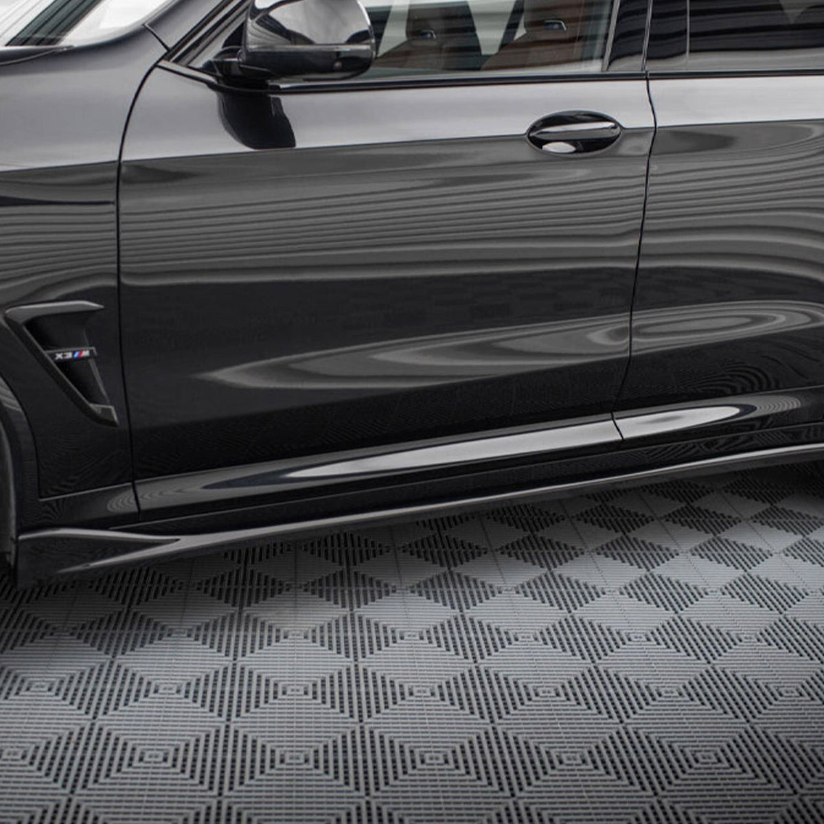 Maxton Design BMW X3M LCI Side Skirts In Gloss Black (F97 Facelift 2022+)