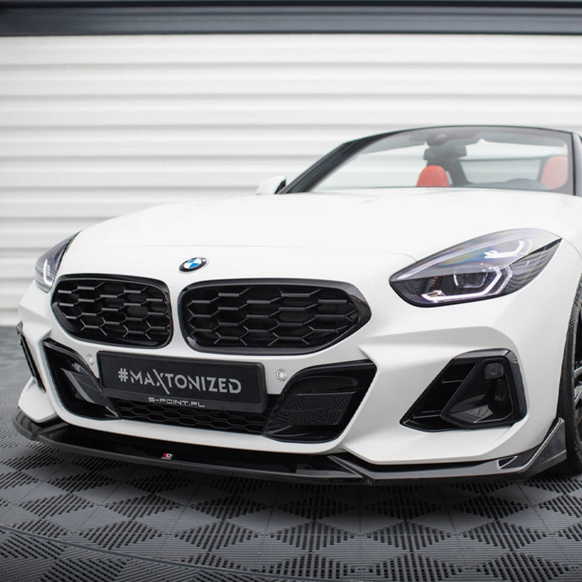 Maxton Design BMW Z4 LCI Front Splitter In Gloss Black (G29 inc M40i)