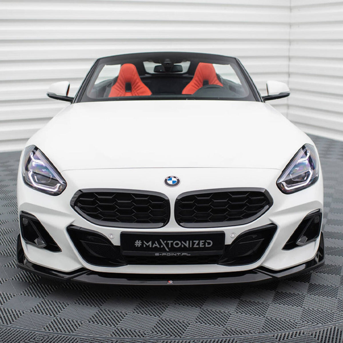 Maxton Design BMW Z4 LCI Front Splitter In Gloss Black (G29 inc M40i)