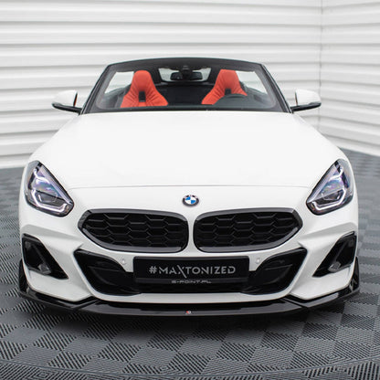 Maxton Design BMW Z4 LCI Front Splitter In Gloss Black (G29 inc M40i)