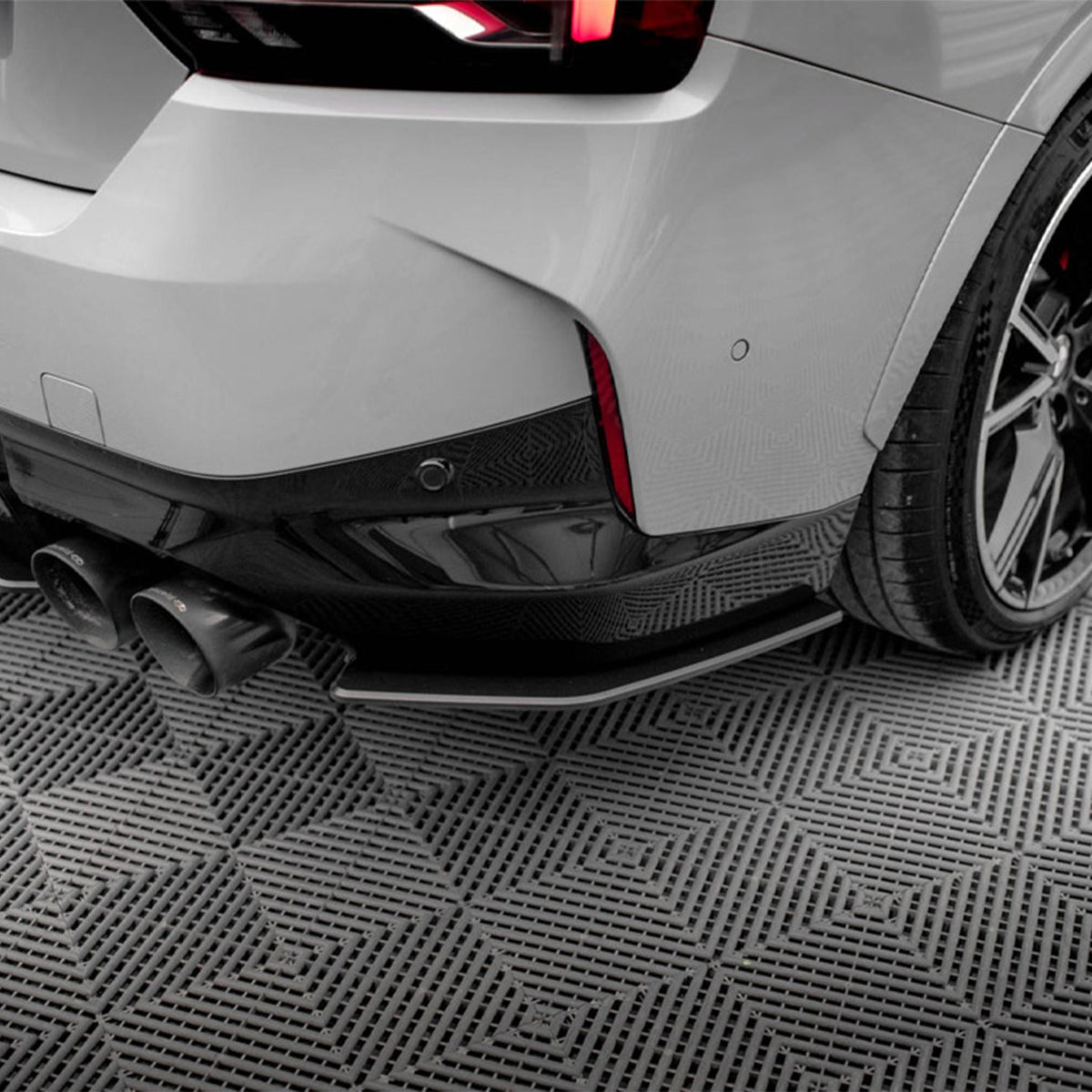 Maxton Design BMW M240i/2 Series Street Pro Rear Side Splitters In Black (G42)