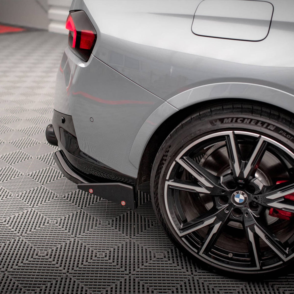 Maxton Design BMW M240i/2 Series V2 Rear Side Splitters + Flaps In Gloss Black (G42)