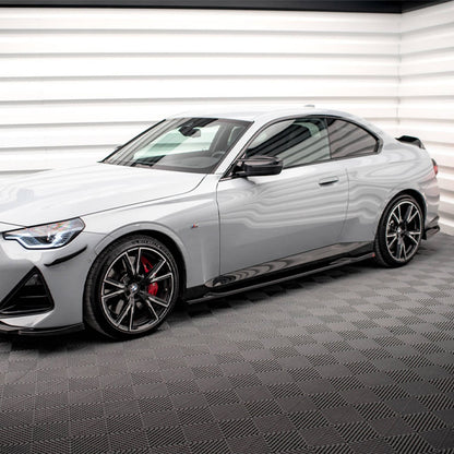 Maxton Design BMW M240i/2 Series V2 Side Skirts In Gloss Black (G42)