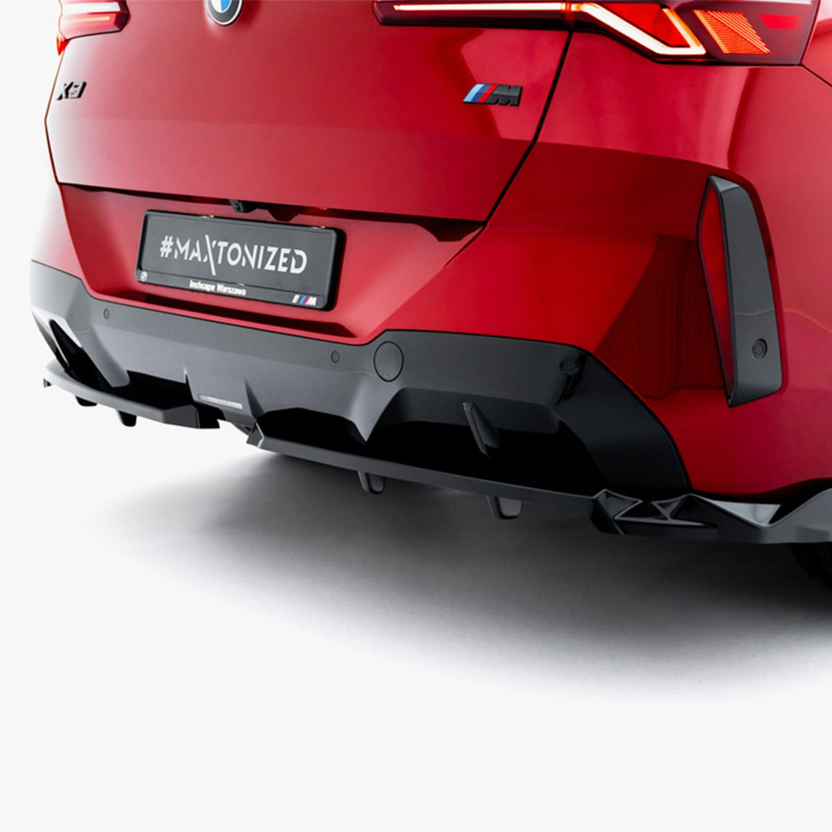 Maxton Design BMW G45 X3 M Sport Gloss Black Rear Diffuser Extension