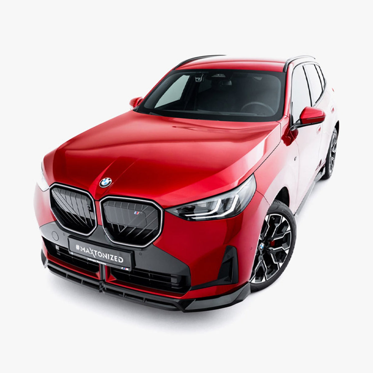 Maxton Design BMW G45 X3 M Sport V1 Gloss Black Front Splitter