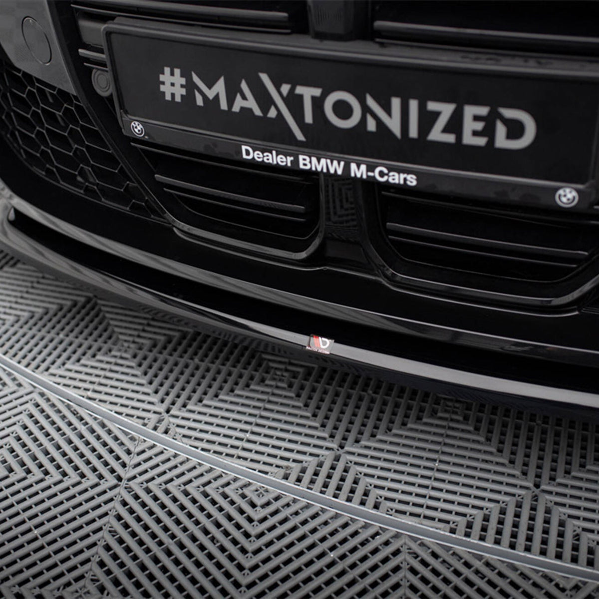 Maxton Design BMW M3/M4 V4 CSL Look Front Splitter In Gloss Black (G80/G81/G82/G83)