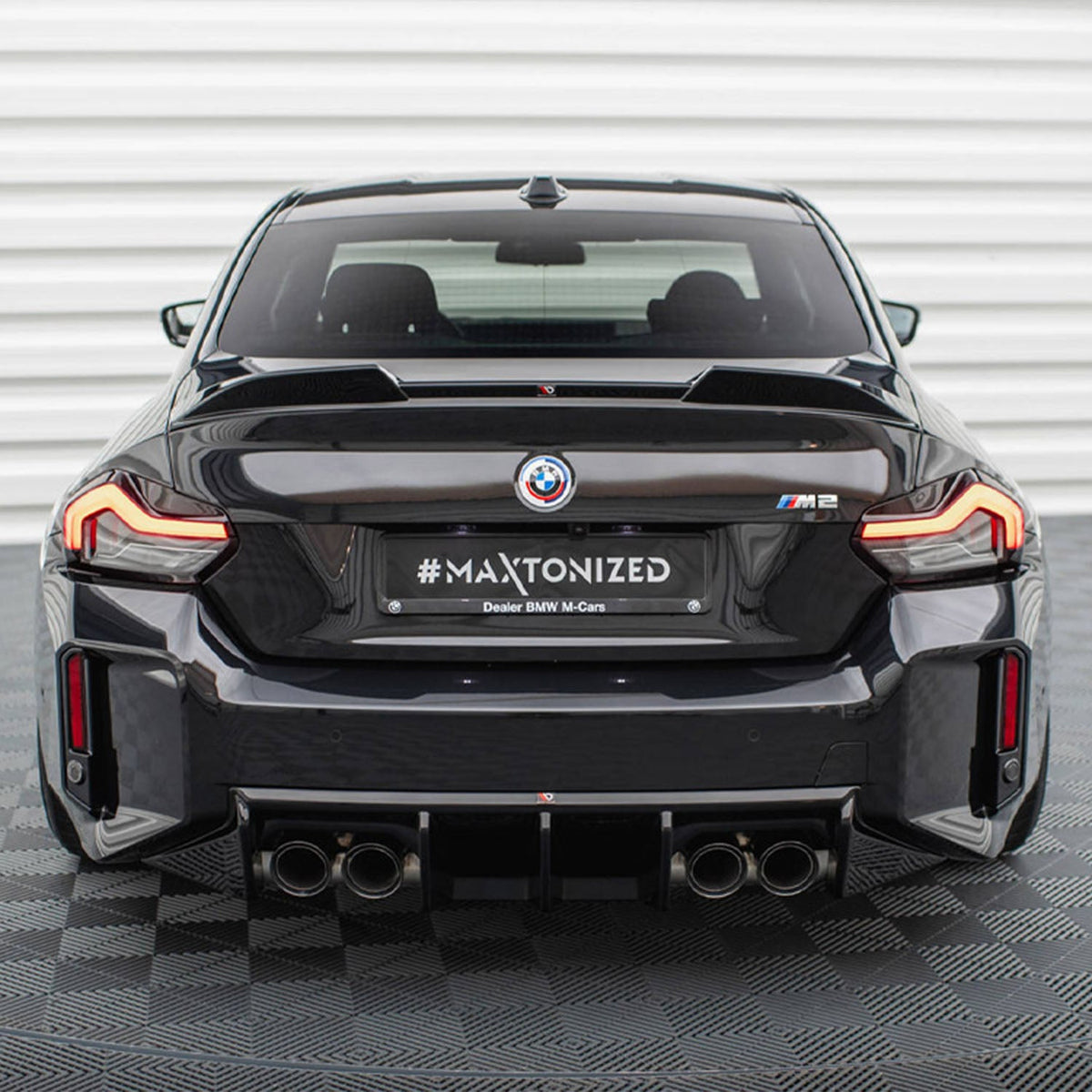 Maxton Design BMW M2 G87 V1 Rear Diffuser In Gloss Black (G87)
