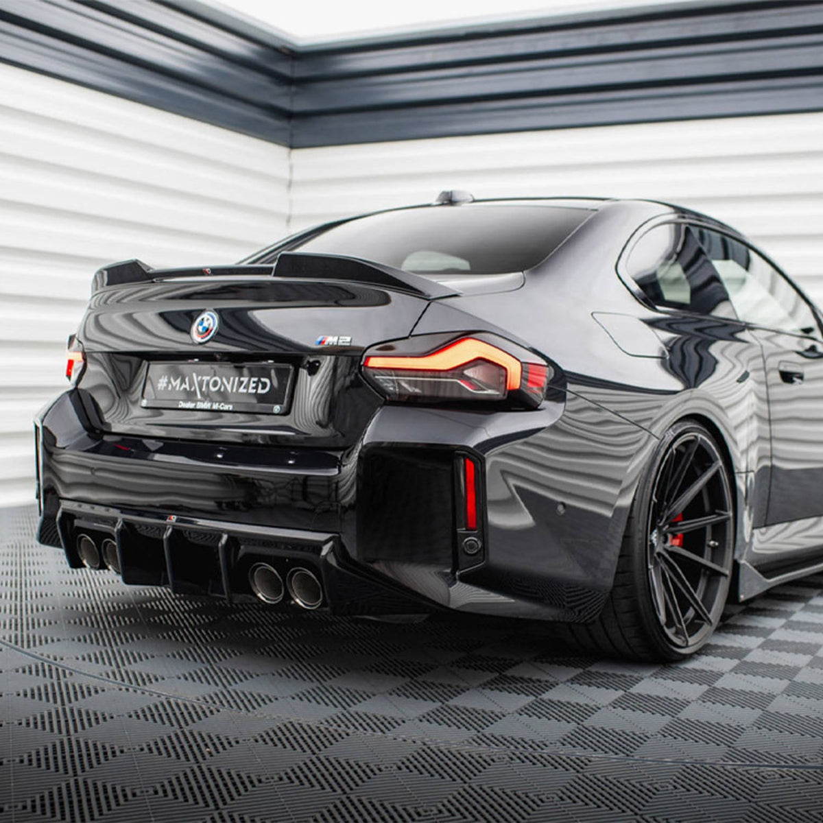 Maxton Design BMW M2 G87 V1 Rear Diffuser In Gloss Black (G87)