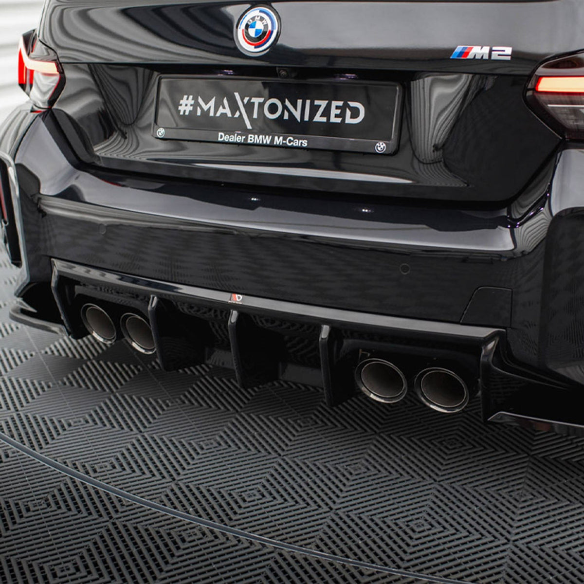 Maxton Design BMW M2 G87 V1 Rear Diffuser In Gloss Black (G87)