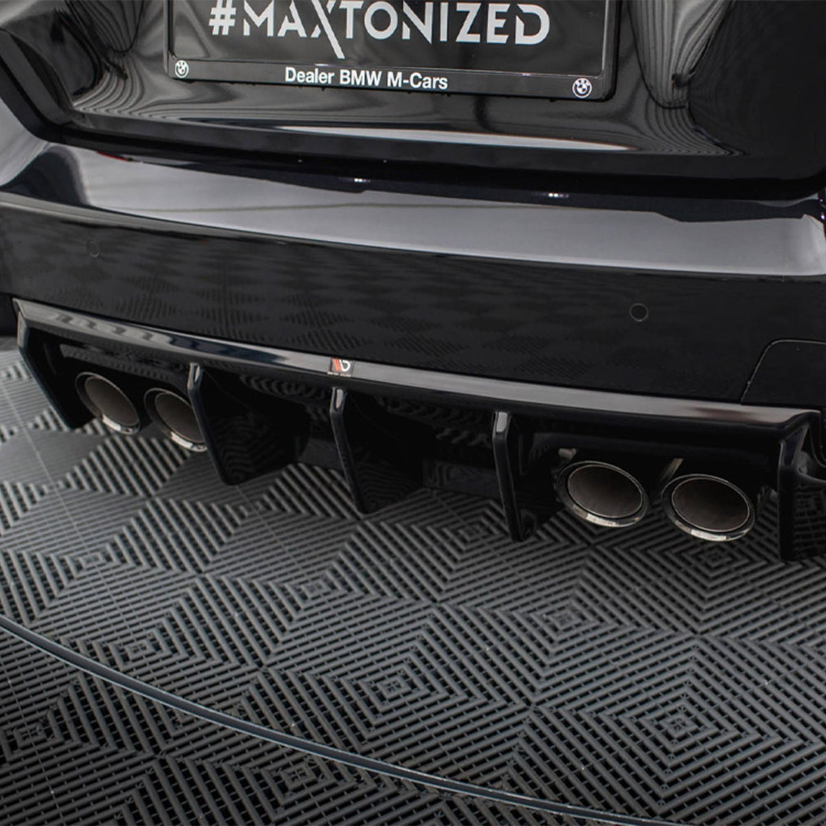 Maxton Design BMW M2 G87 V1 Rear Diffuser In Gloss Black (G87)