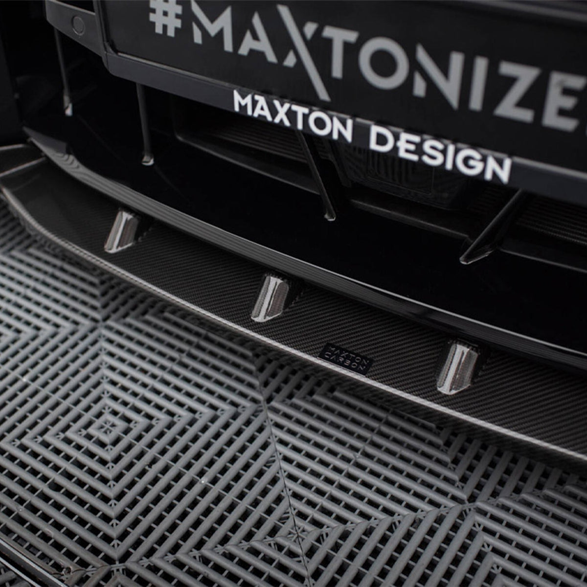 Maxton Design BMW M2 G87 V2 Front Splitter In Gloss Carbon Fibre (G87)