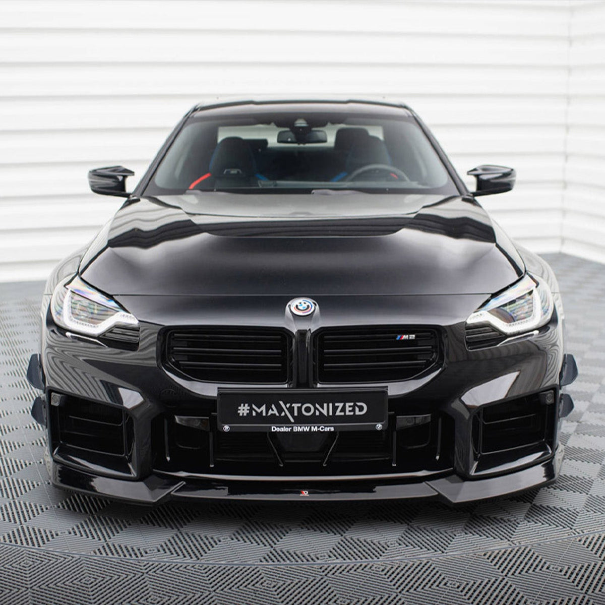 Maxton Design BMW M2 G87 V2 Front Splitter In Gloss Black (G87)