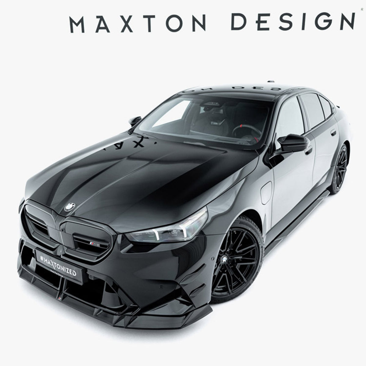 Maxton Design BMW G90 & G99 M5 V1 Gloss Black Front Splitter