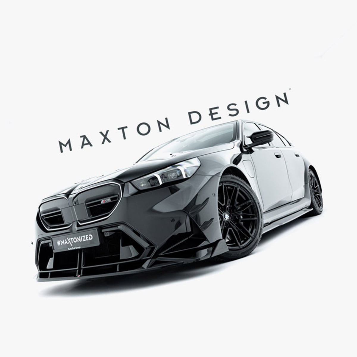 Maxton Design BMW G90 & G99 M5 V2 Gloss Black Front Splitter