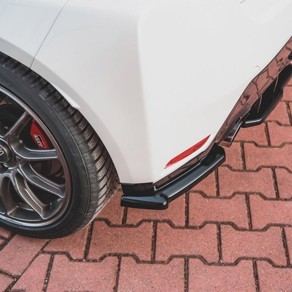 Maxton Design Toyota GR Yaris V1 Rear Side Splitters In Gloss Black (Mk4)