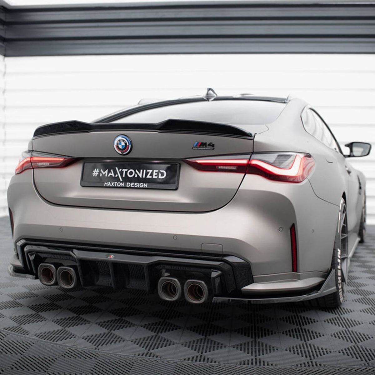 Maxton Design BMW M4/4 Series Coupe Rear Spoiler In Gloss Black (G82/G22)