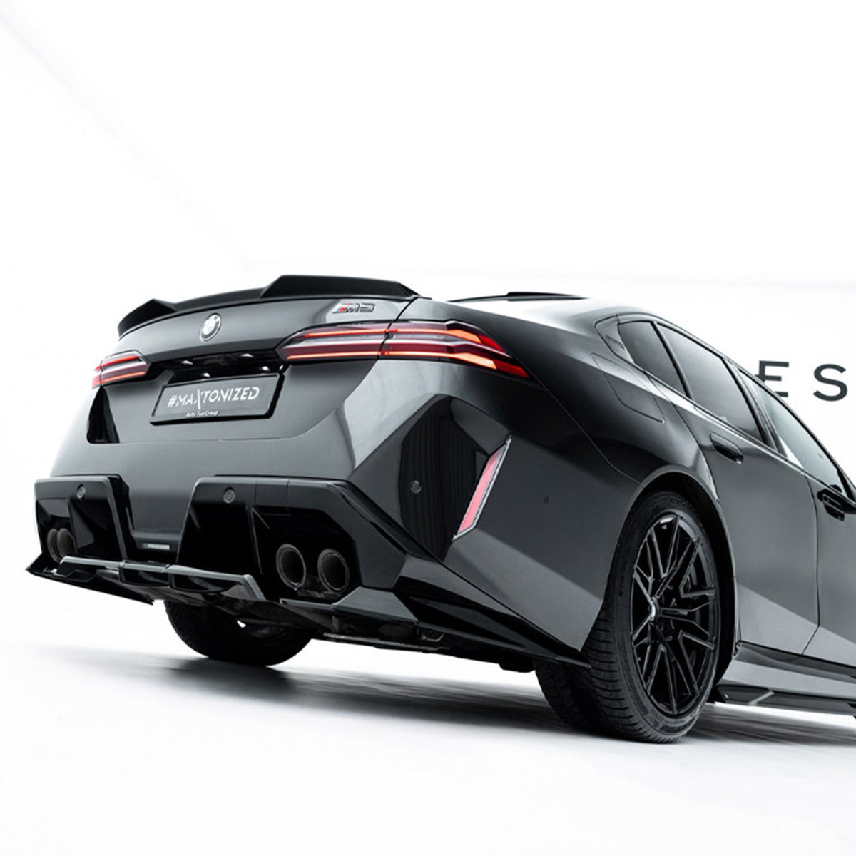 Maxton Design BMW G90 & G99 M5 Gloss Black Rear Diffuser Extension
