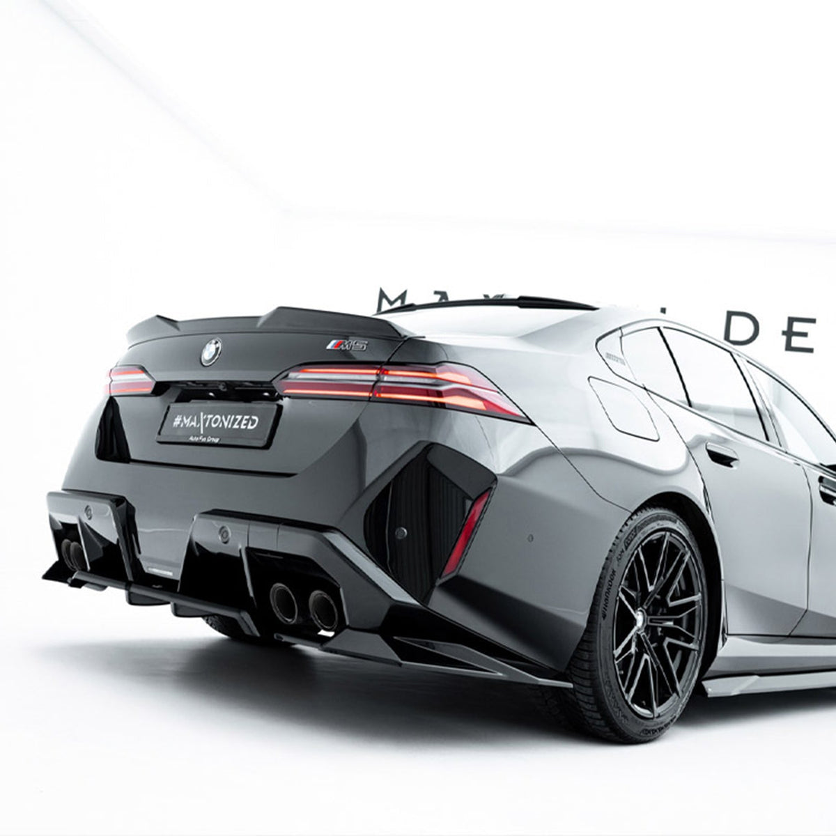 Maxton Design BMW G90 & G99 M5 Gloss Black Rear Diffuser Extension