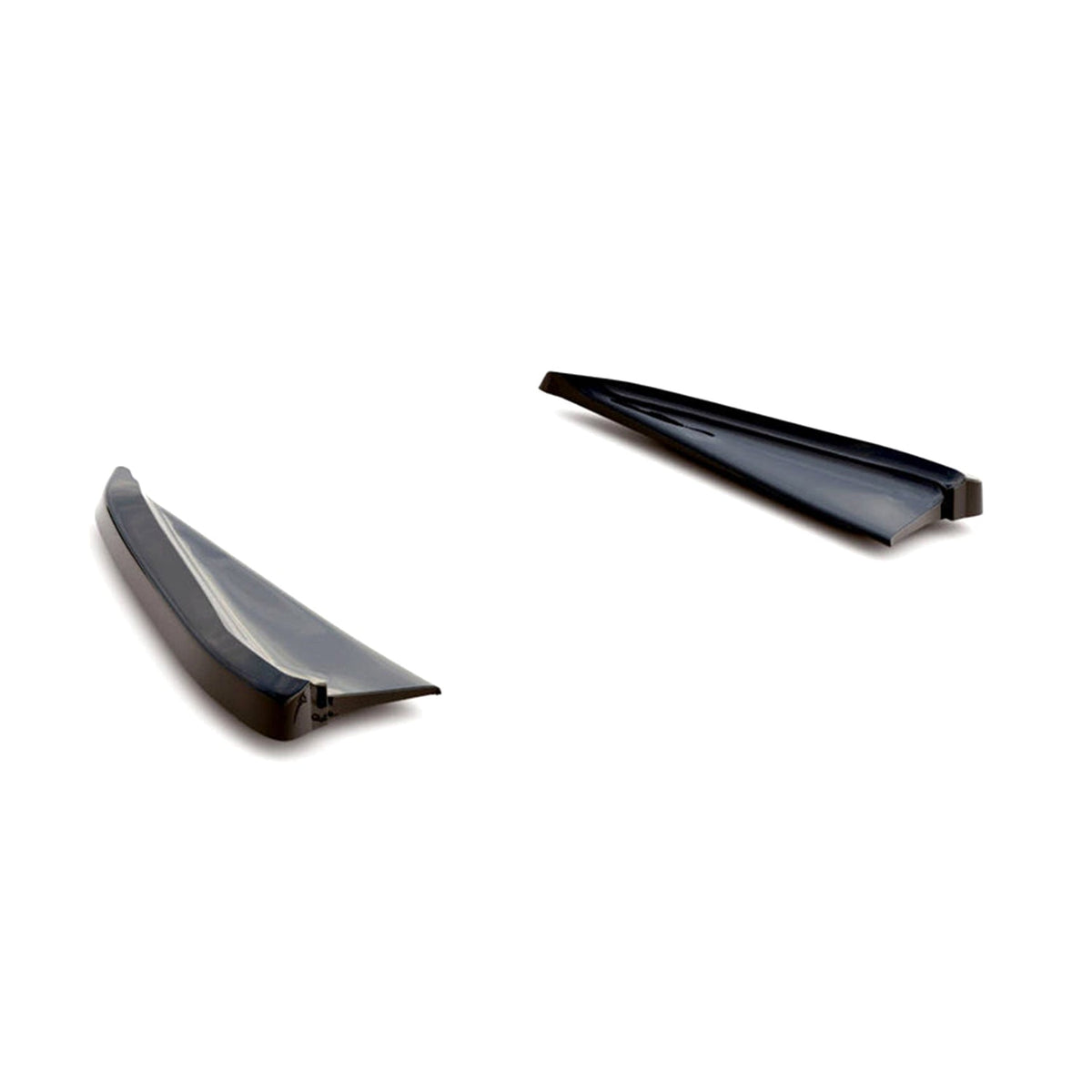 Maxton Design Tesla Model 3 V2 Rear Side Splitters In Gloss Black (2017-2023)