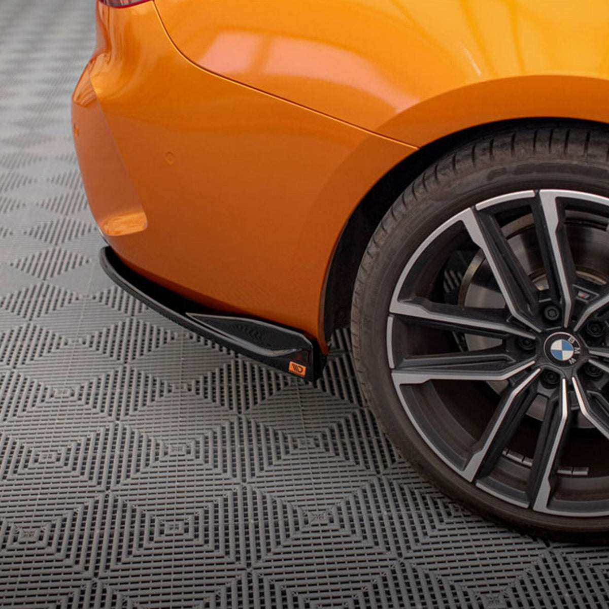 Maxton Design BMW 4 Series M Sport V2 Rear Side Splitters In Gloss Black (G22/G23 incl. M440i & M440d)