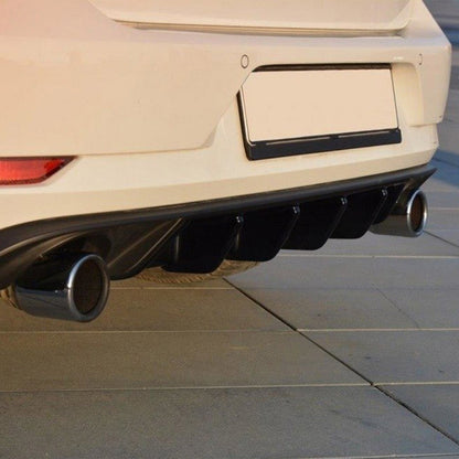Maxton Design Volkswagen Golf GTI Rear Diffuser In Gloss Black (Mk7.5)