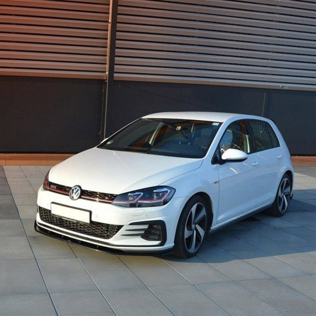 Maxton Design Volkswagen Golf GTI V1 Front Splitter In Gloss Black (Mk7.5)