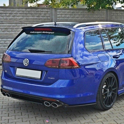 Maxton Design Volkswagen Golf R Estate Rear Side Splitters In Gloss Black (Mk7)