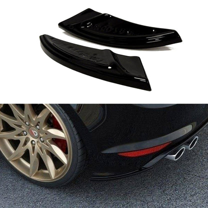 Maxton Design Volkswagen Golf R Rear Side Splitters In Gloss Black (Mk7)