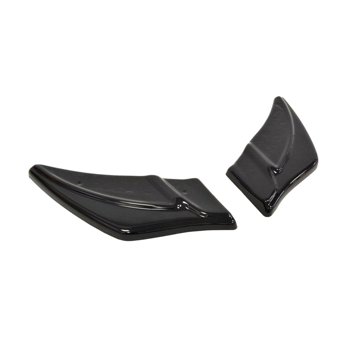 Maxton Design Volkswagen Golf R V2 Rear Side Splitters In Gloss Black (Mk7)