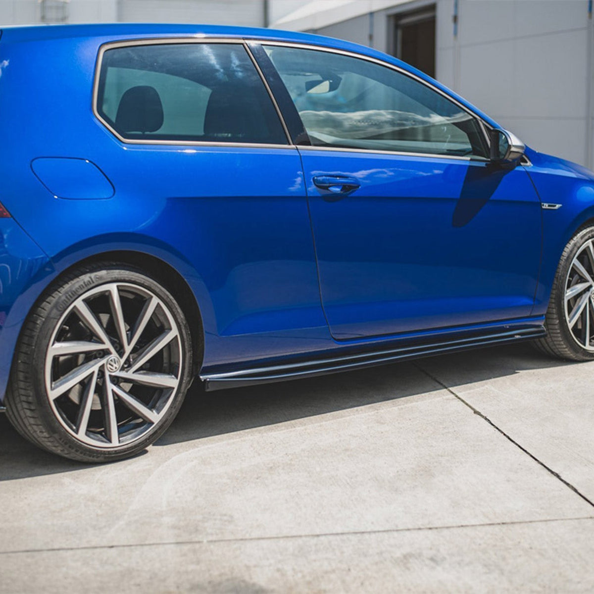 Maxton Design Volkswagen Golf R V4 Side Skirts In Gloss Black (Mk7.5)